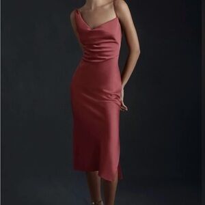 BHLDN One-Shoulder Rose Dress - Size 4